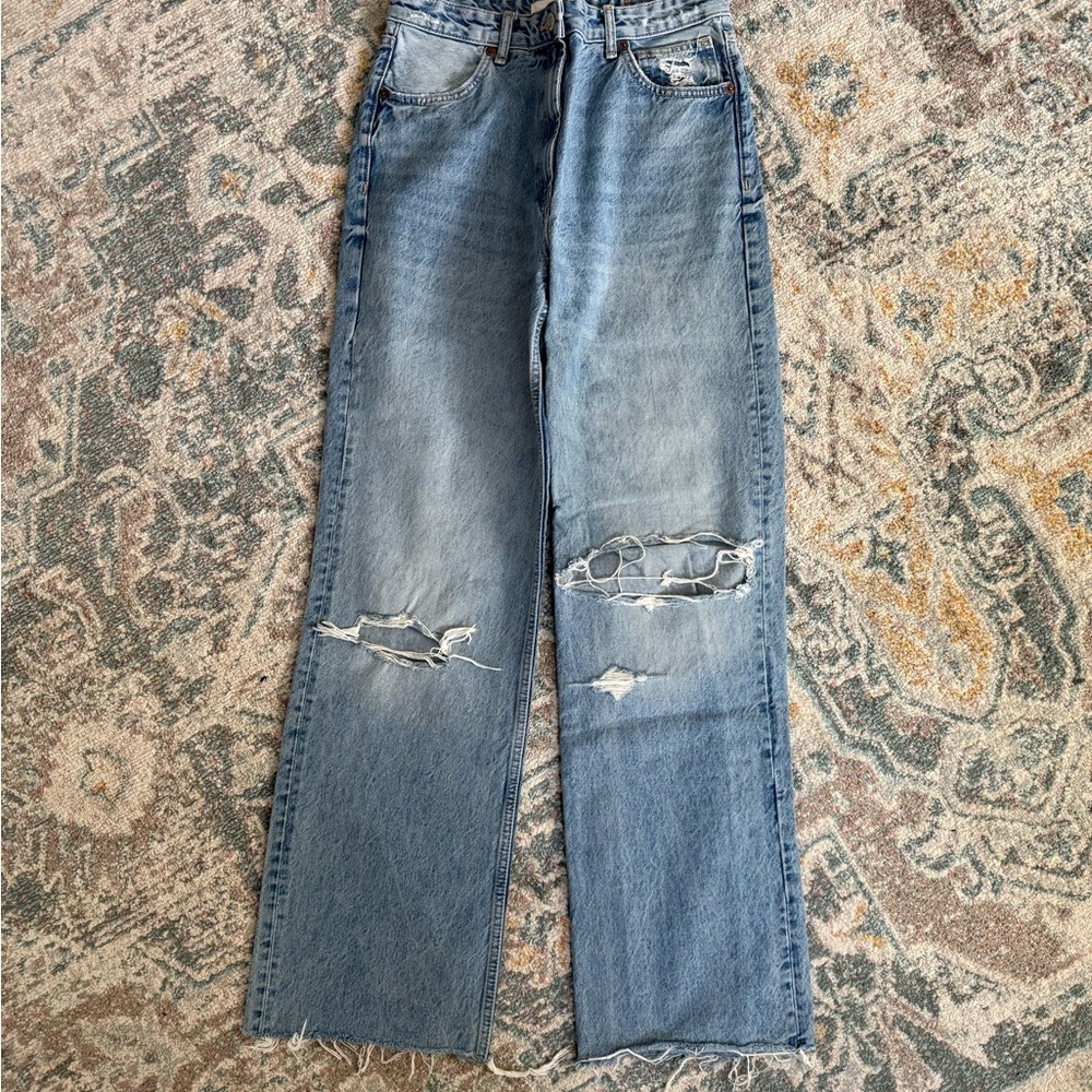 Zara Light Blue Denim Jeans